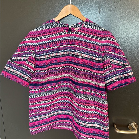 sass & bide size 6 (see measurements) GUC Pink and Navy Textured bright tweed - Picture 13 of 14